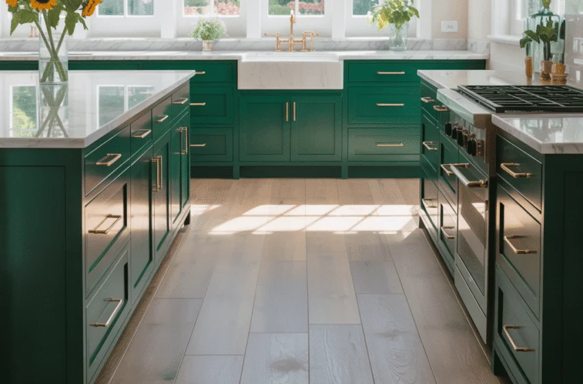 15 Stunning Green and Wood Kitchen Ideas for Cozy Style