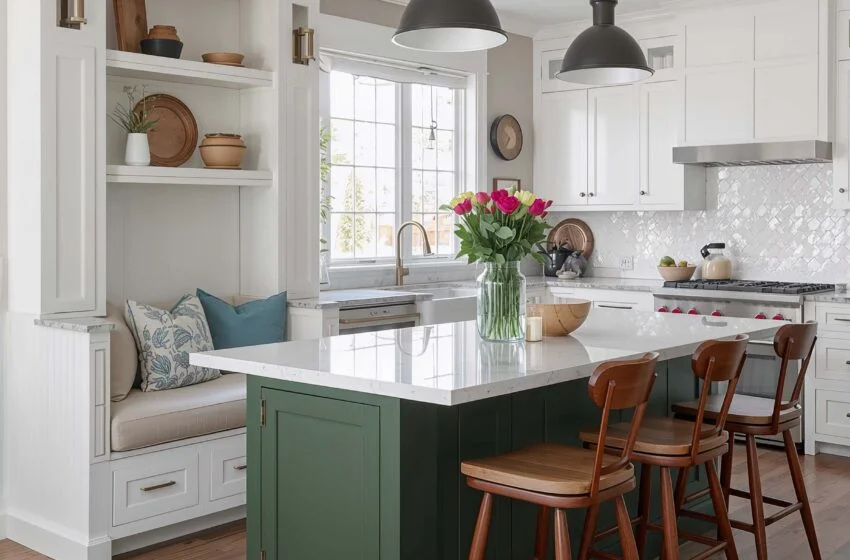 15 Stunning Green Kitchen Island Ideas for Stylish Home Design
