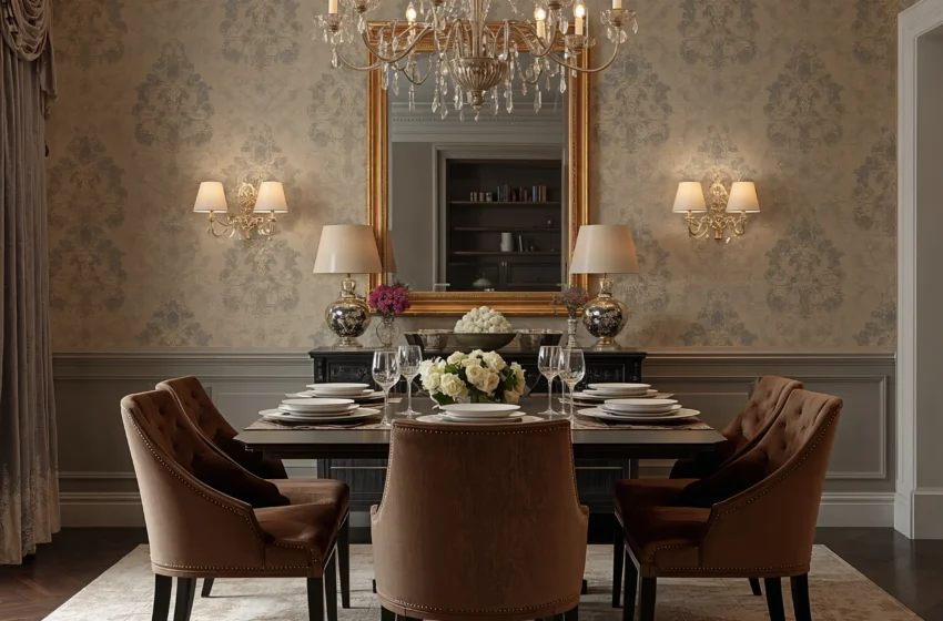 15 Gorgeous Dining Room Wallpaper Ideas and Stylish Inspiration