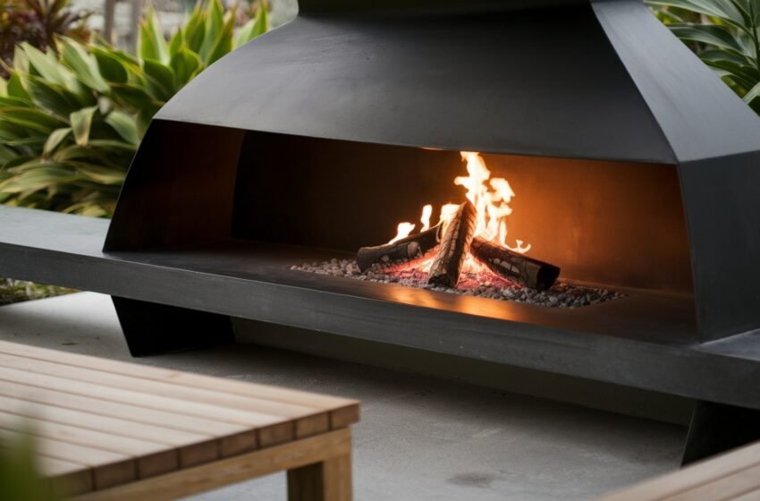 10 Luxury Outdoor Fireplace Ideas for a Modern Backyard Makeover
