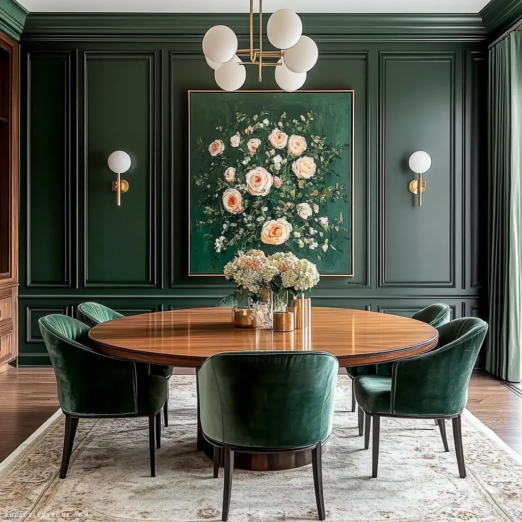 Green Dining Room Ideas
