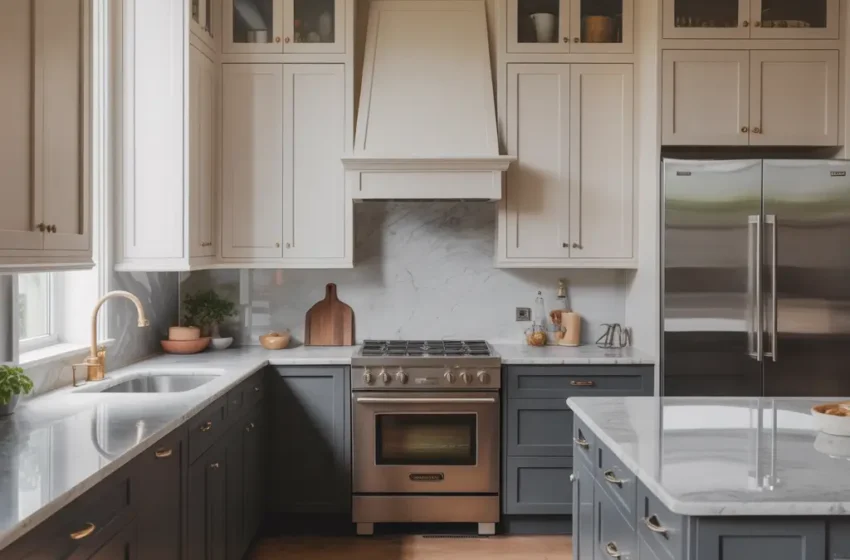 15 Stunning Antique White Kitchen Cabinets and Cozy Ideas