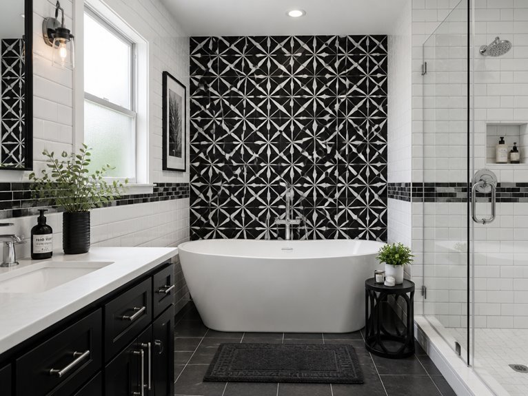 accent tiles enhance bathrooms