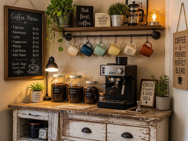 budget friendly coffee corner upgrades
