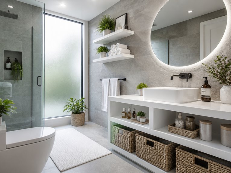 clutter free bathroom storage ideas