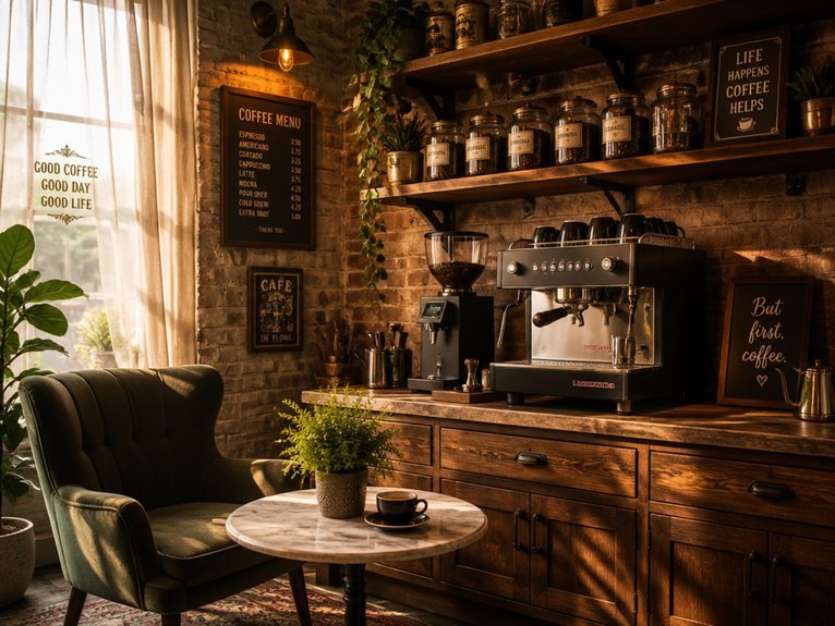 cozy coffee shop vibes