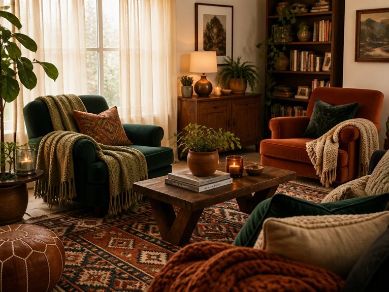 cozy colors and textures