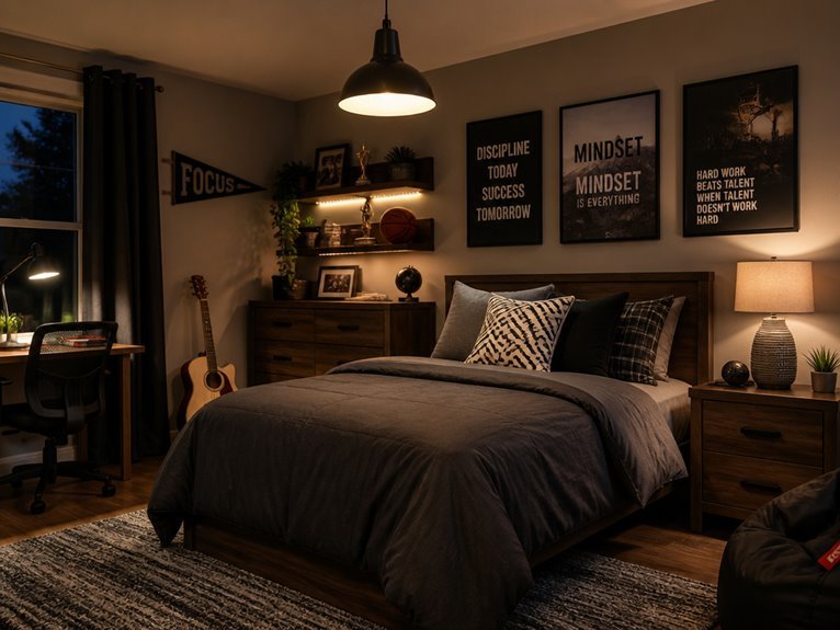 cozy layered lighting design