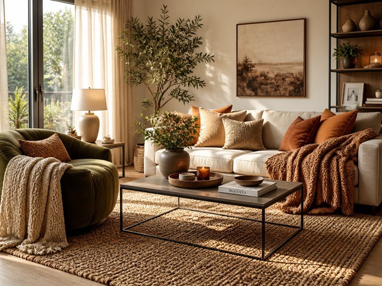 cozy textiles for inviting warmth