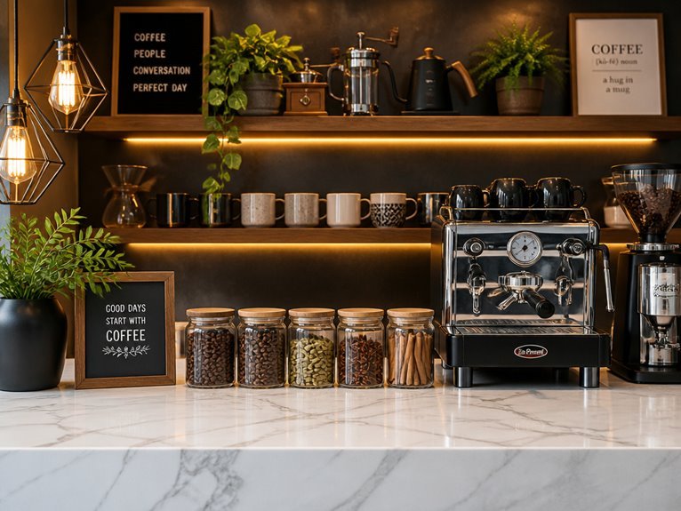 creative coffee bar designs