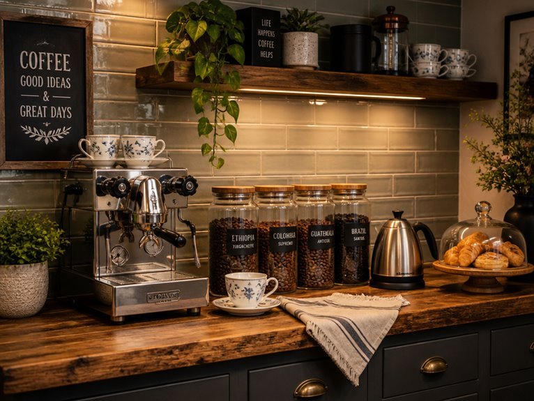 creative coffee bar setups