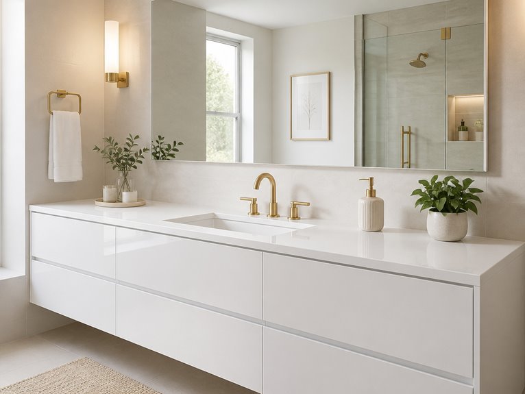 elegant balanced vanity styling