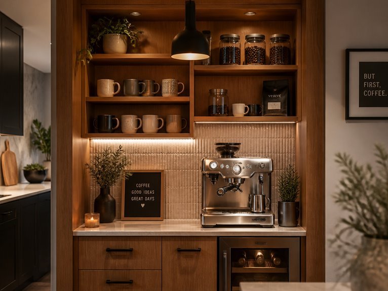 elegant coffee sanctuary design