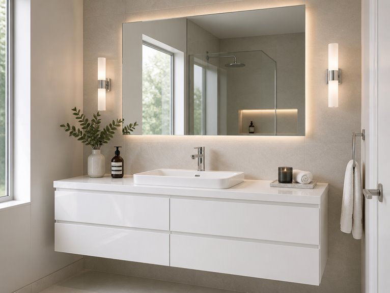 elegant white vanity designs