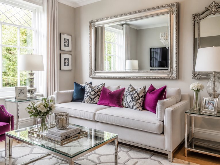 enhance space with reflective decor