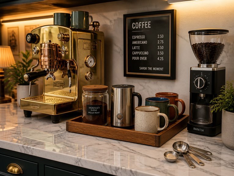 essential coffee bar equipment