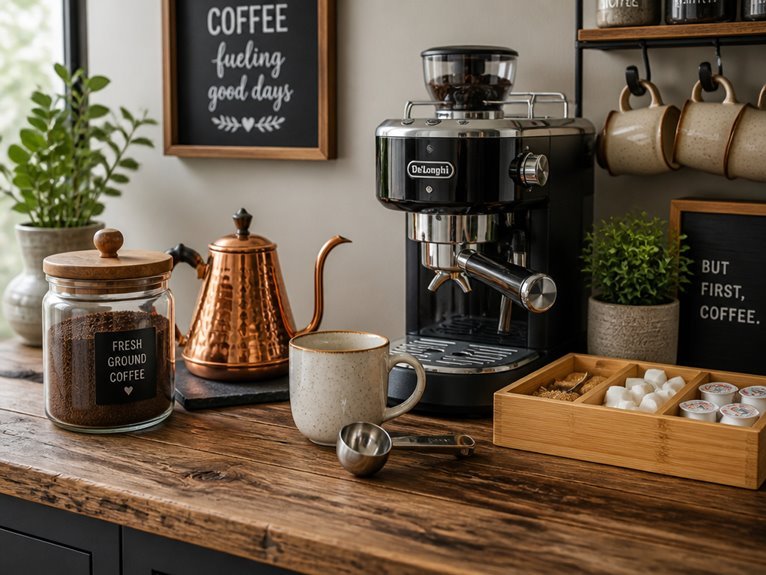 essential coffee station supplies