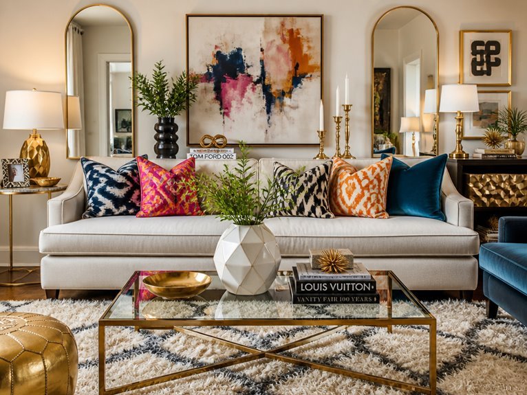 expressive trendy living room