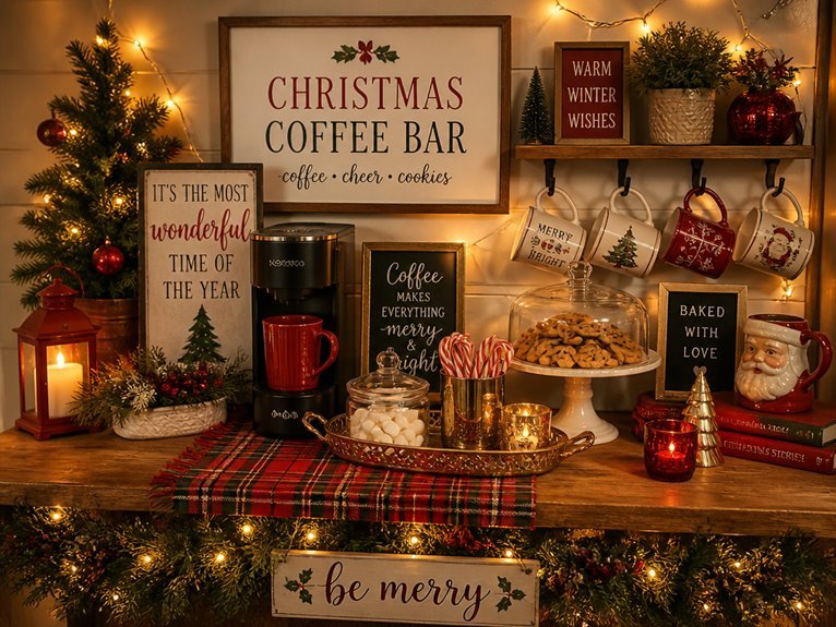 festive coffee bar makeover