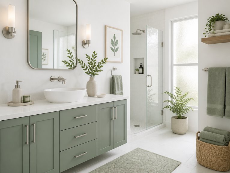 fresh white bathroom serenity