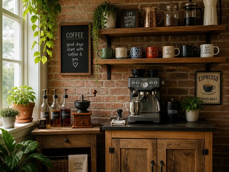 ideal diy coffee bar location
