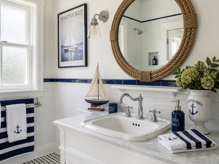 nautical coastal bathroom decor
