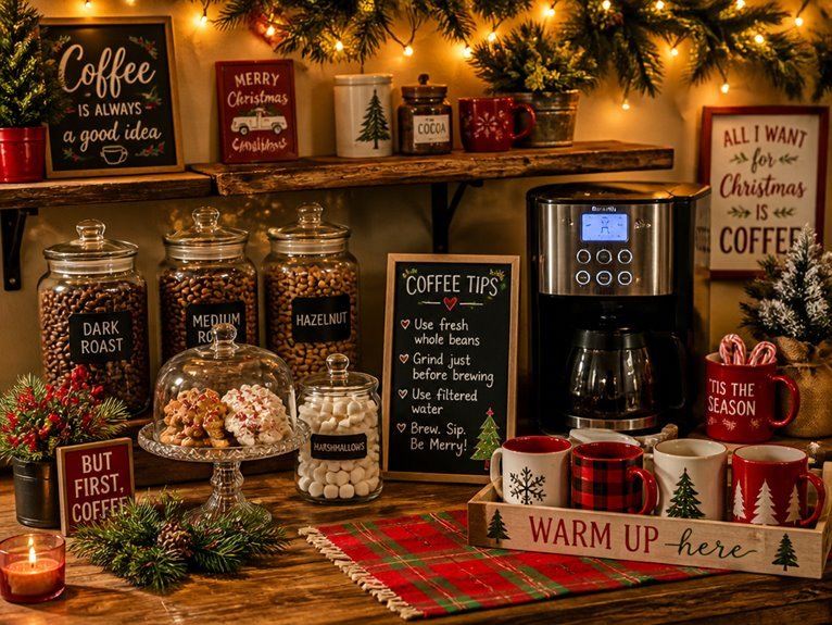 organized coffee station tips