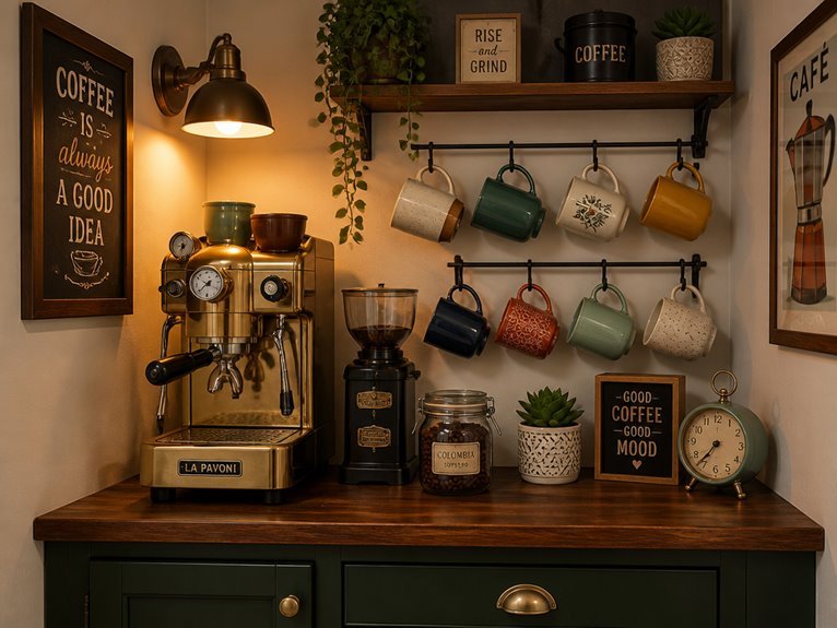 personalized coffee bar decor