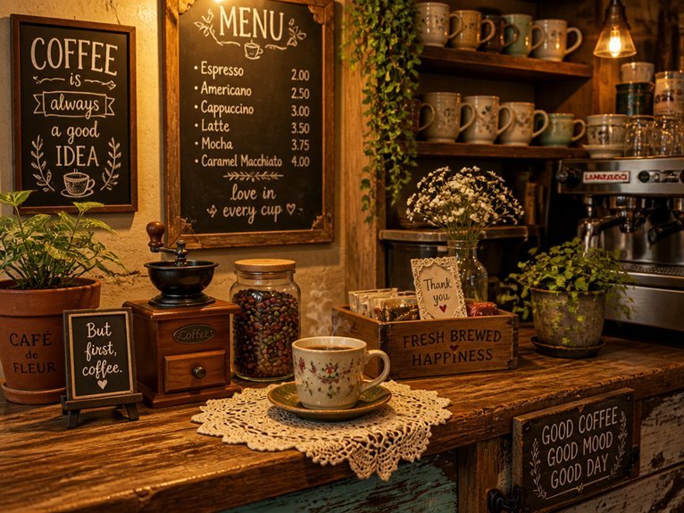 personalized coffee bar decor