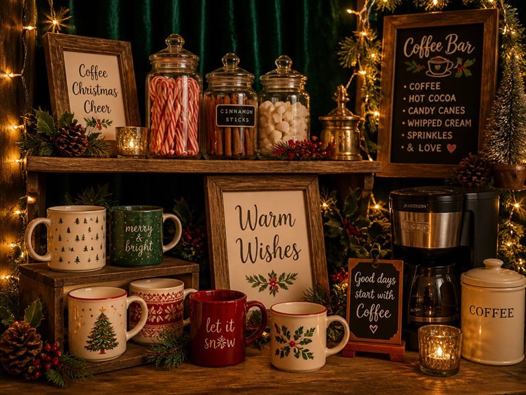 personalized coffee bar details