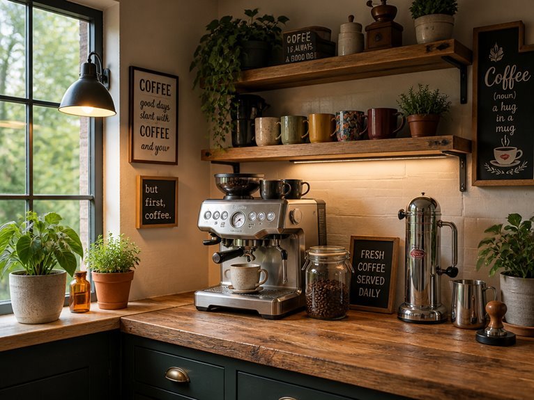 personalized coffee ritual space