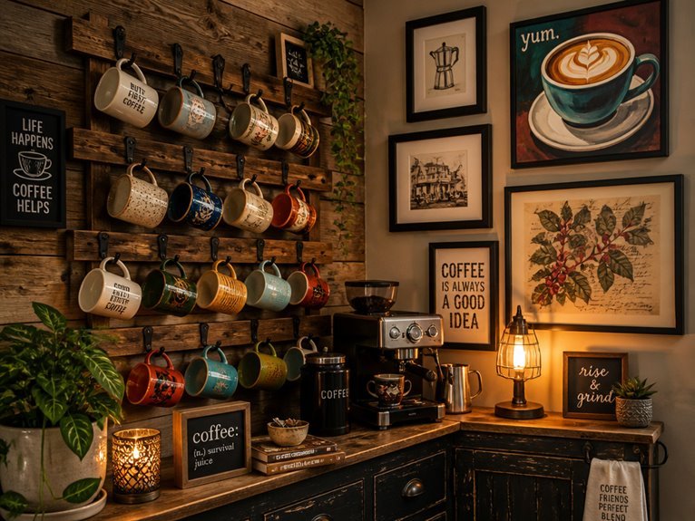 personalized coffee station decor