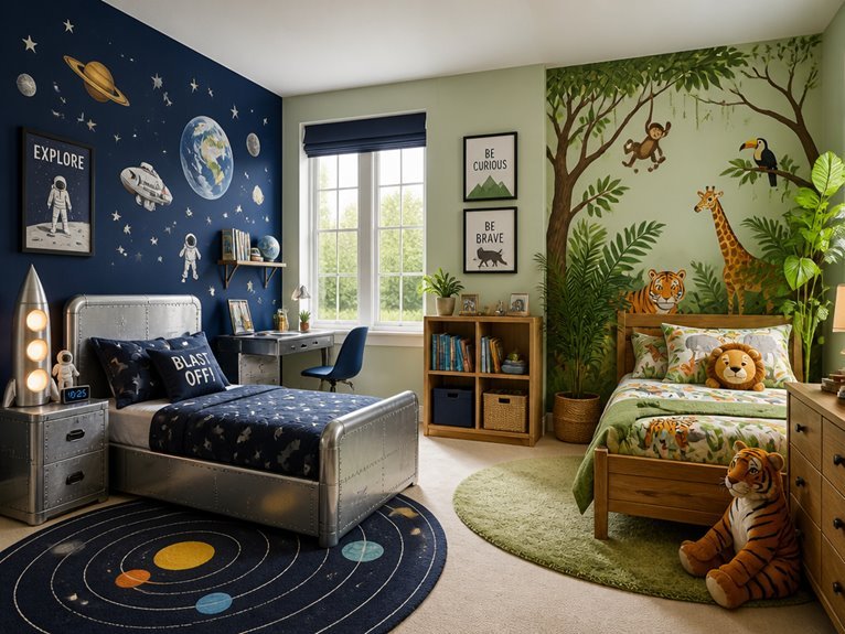 personalized colorful bedroom themes