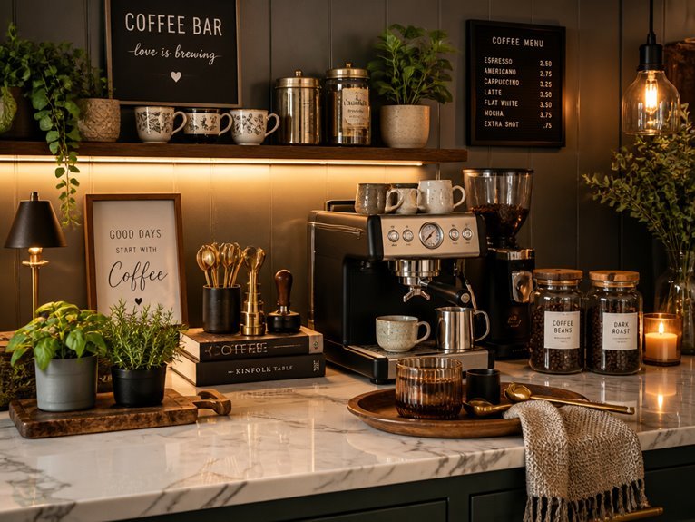 refresh and maintain coffee bar