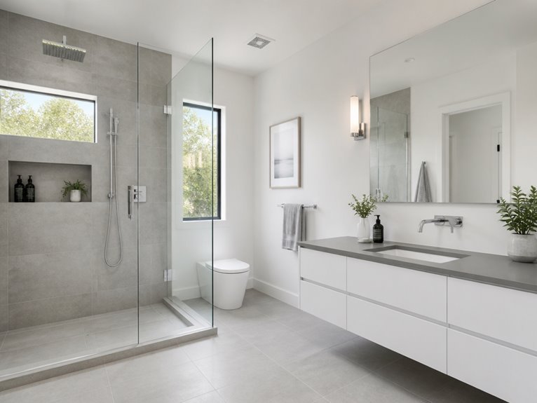 spacious grey and white retreat