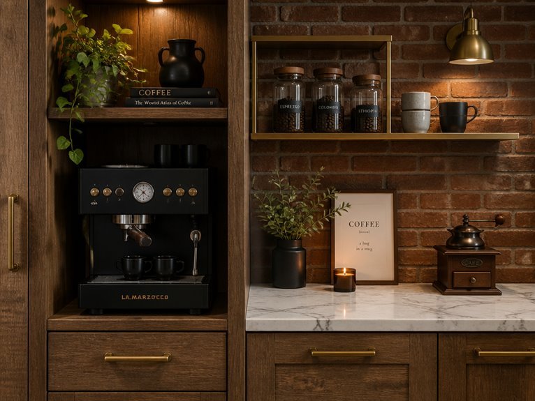 stylish materials and finishes