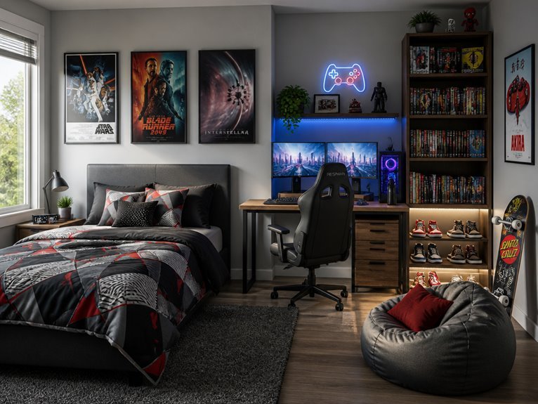 stylish teen boy decor