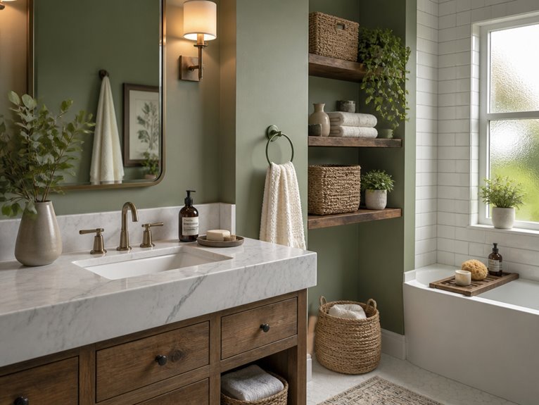 textures enhance sage green interiors