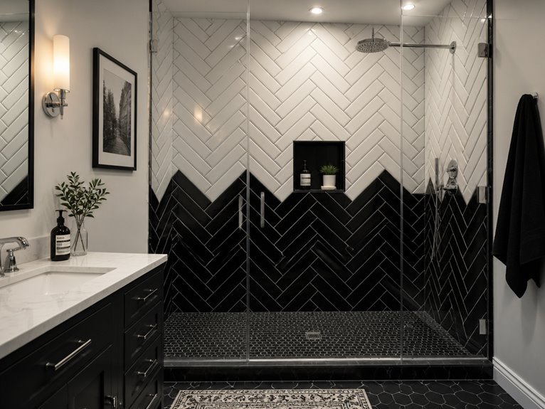 timeless elegance in showers