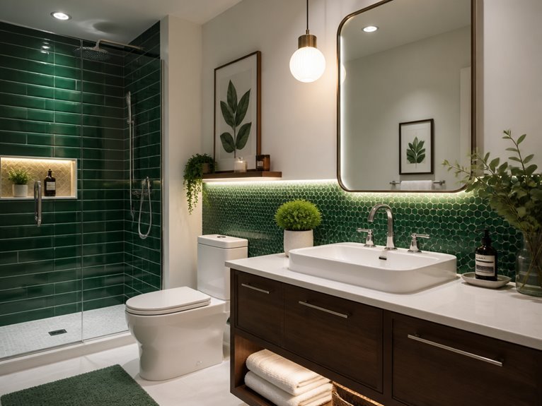 vibrant lighting enhances design