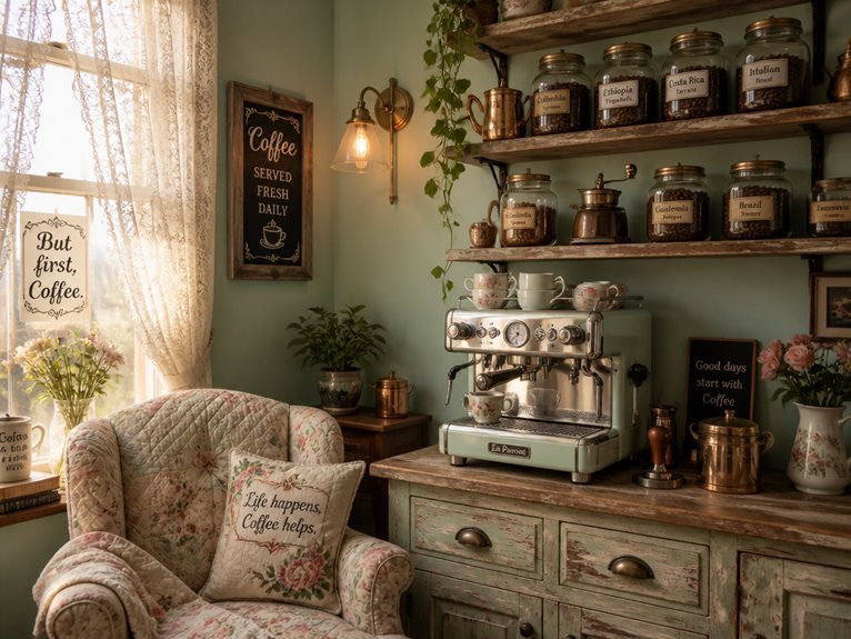vintage coffee nook retreat